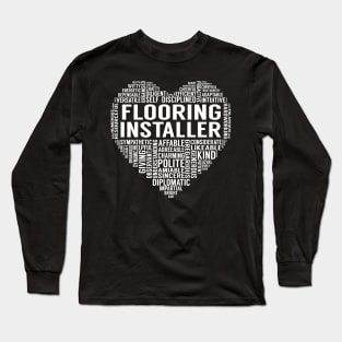 Flooring Installer Heart Long Sleeve T-Shirt